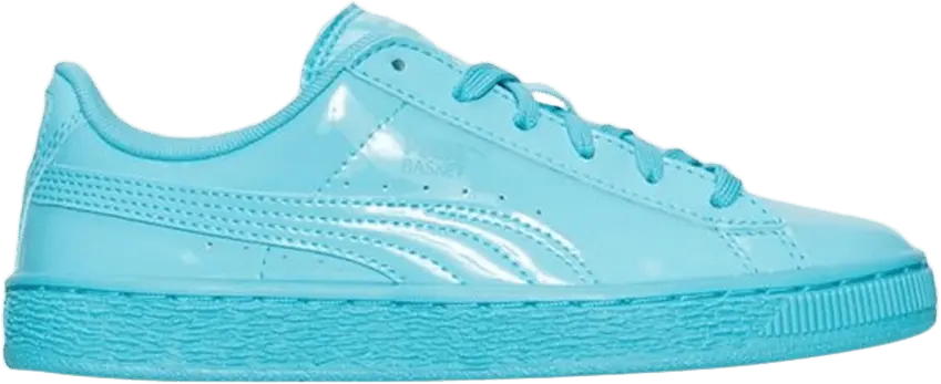  Puma Basket Classic Jr &#039;Patent Blue Atoll&#039;