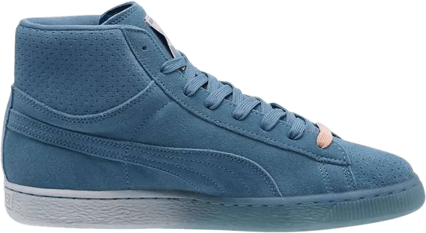  Puma Pink Dolphin x Suede Classic Mid &#039;Blue Heaven&#039;