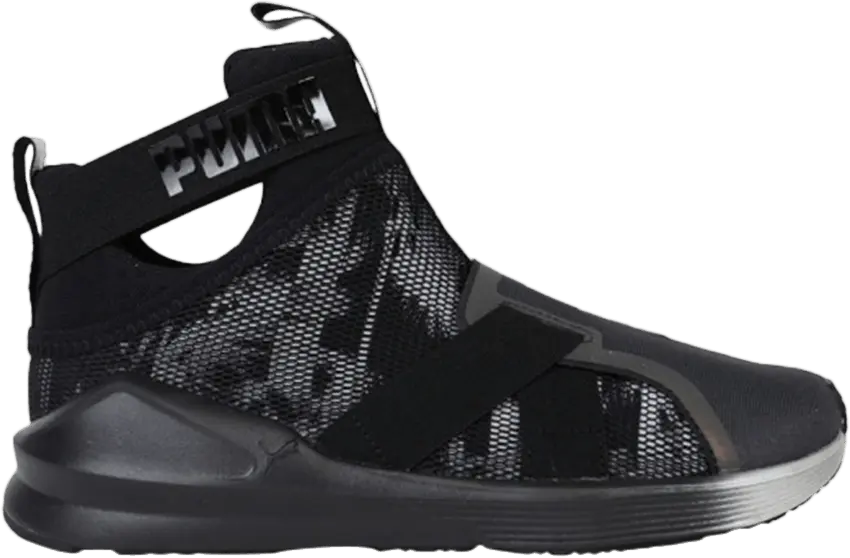 Puma Wmns Fierce Strap Swan &#039;Black&#039;