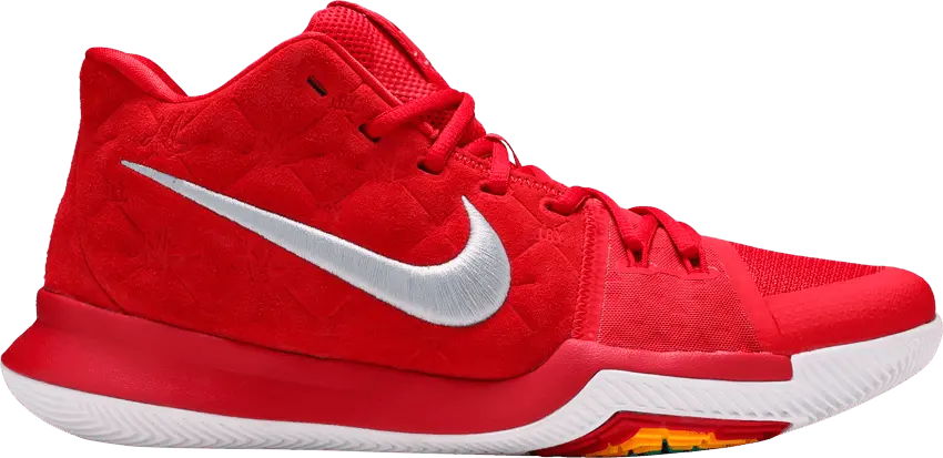  Nike Kyrie 3 Red Suede