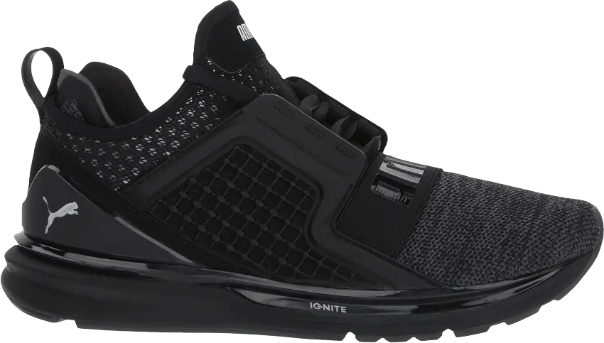 Puma Ignite Limitless Knit Jr &#039;Black&#039;