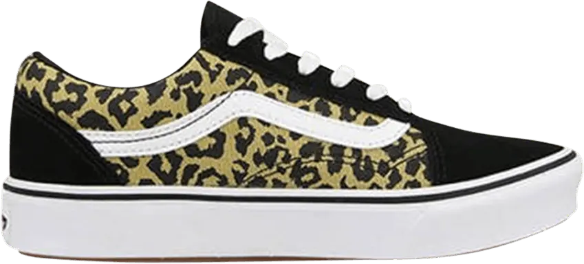  Vans ComfyCush Old Skool Kids &#039;Leopard&#039;