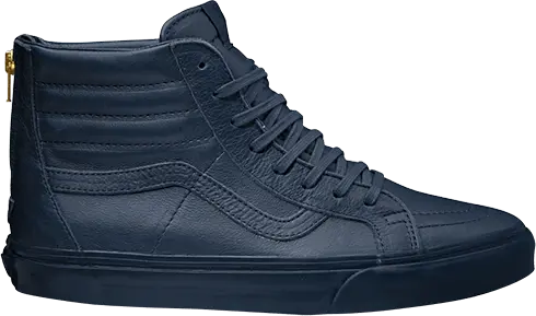  Vans California Sk8-Hi Zip Boot Leather Dress Blue