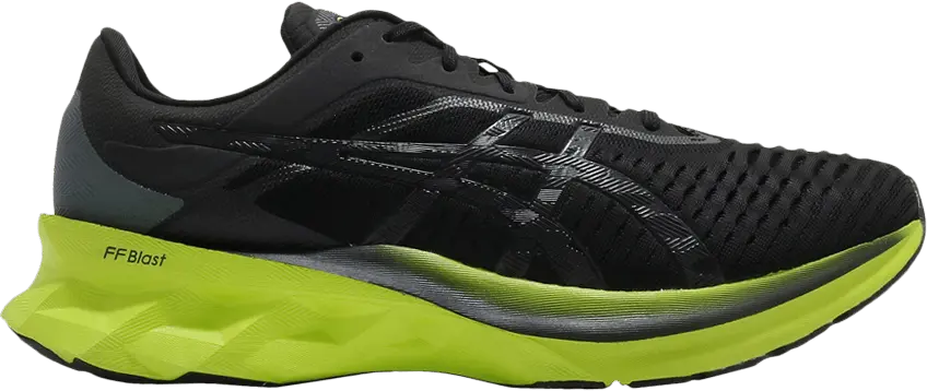 Asics Novablast &#039;Black Lime Zest&#039;