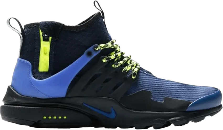  Nike Air Presto Mid Utility Navy Volt