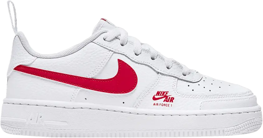  Nike Air Force 1 Low 07 White University Red (GS)