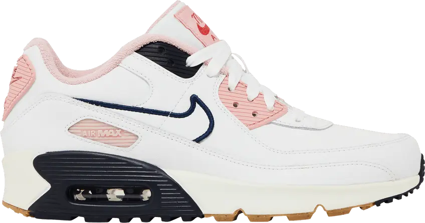  Nike Air Max 90 LTR SE White Pink Glaze (Women&#039;s)