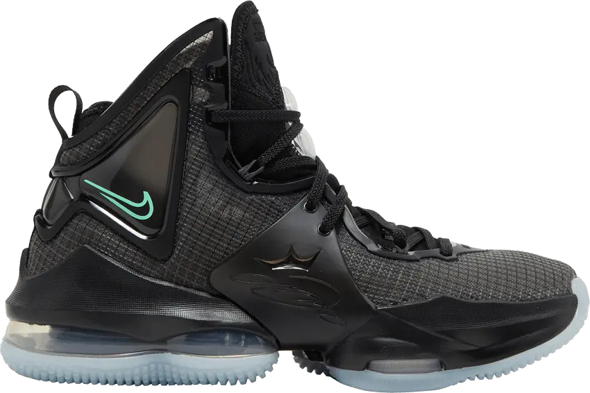  Nike LeBron 19 Black Aqua (GS)