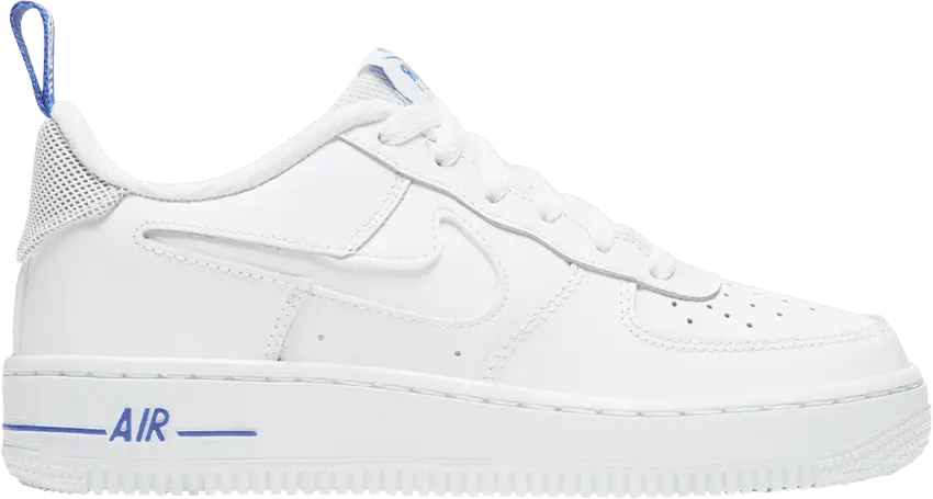  Nike Air Force 1 Low 07 LV8 White Racer Blue (GS)