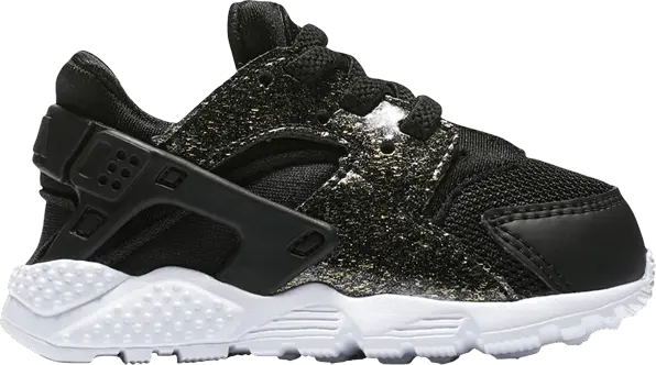  Nike Huarache Run SE TD &#039;Black Gold Glitter&#039;