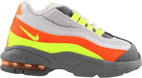  Nike Little Max 95 TD &#039;Grey Orange Volt&#039;