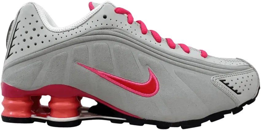  Nike Shox R4 GS &#039;Grey Hyper Red&#039;