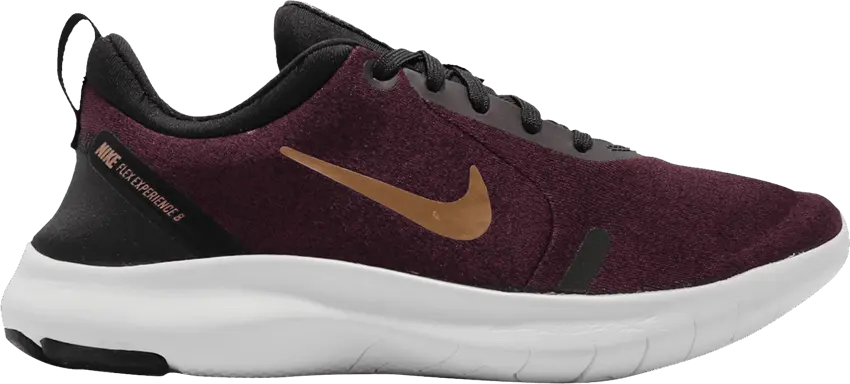  Nike Wmns Flex Experience RN 8 &#039;Night Maroon Metallic Copper&#039;