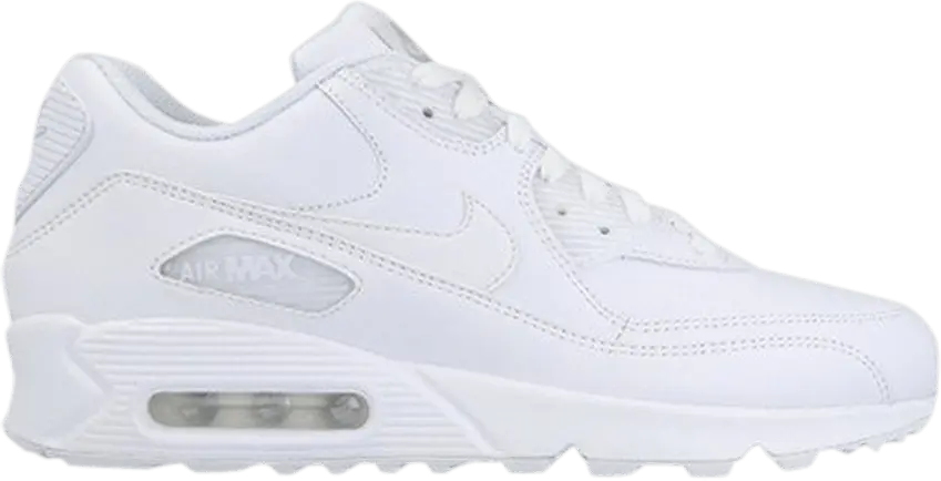  Nike Air Max 90 Leather &#039;Triple White&#039;