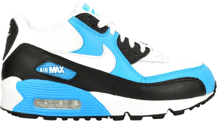  Nike Air Max 90 Leather White Vivid Blue