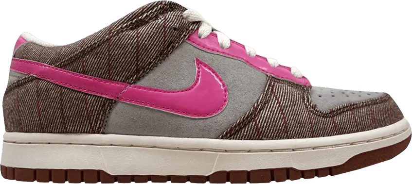  Nike Wmns Dunk Low NKE &#039;Plaid - Granite Pinkfire&#039;