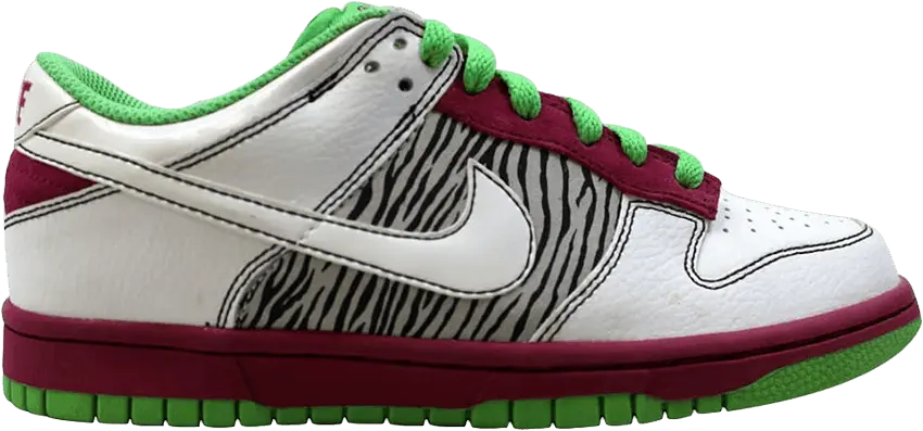  Nike Dunk Low 6.0 Rave Pink/White-Mean Green (W)