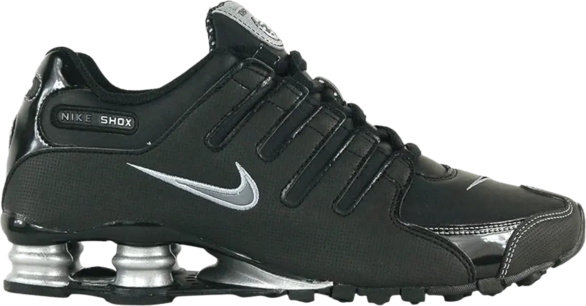  Nike Wmns Shox NZ &#039;Black Metallic Silver&#039;