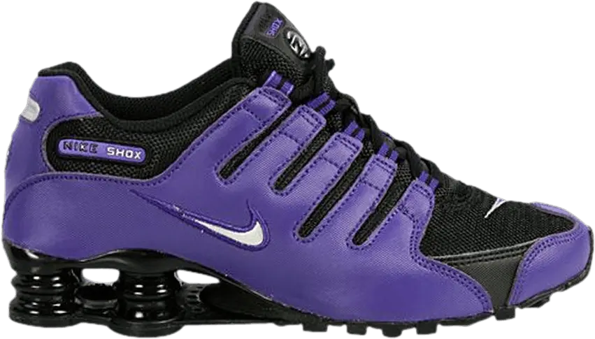  Nike Wmns Shox NZ &#039;Black Varsity Purple&#039;