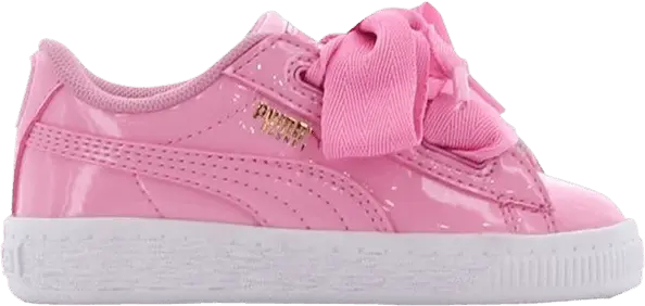  Puma Basket Heart Patent Infant &#039;Prism Pink&#039;