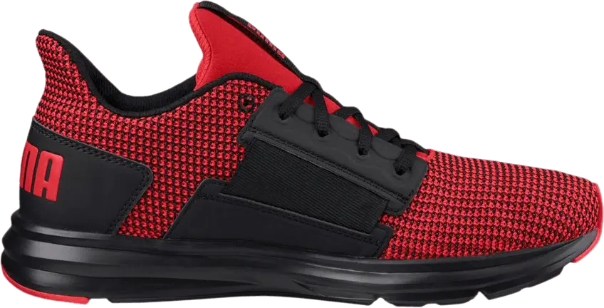  Puma Enzo Street Knit &#039;Flame Scarlet Black&#039;