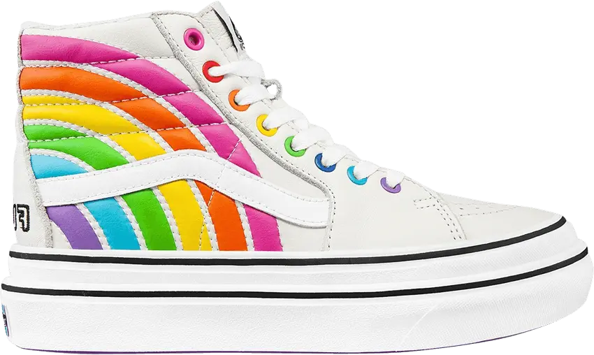  Vans Flour Shop x Super ComfyCush Sk8-Hi &#039;Rainbow&#039;