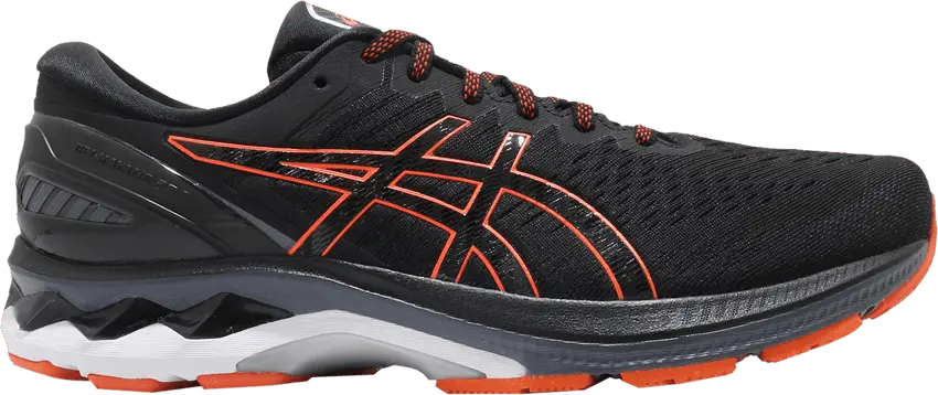  Asics Gel Kayano 27 2E Wide &#039;Black Marigold Orange&#039;