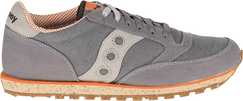  Saucony Jazz Low Vegan Charcoal Orange