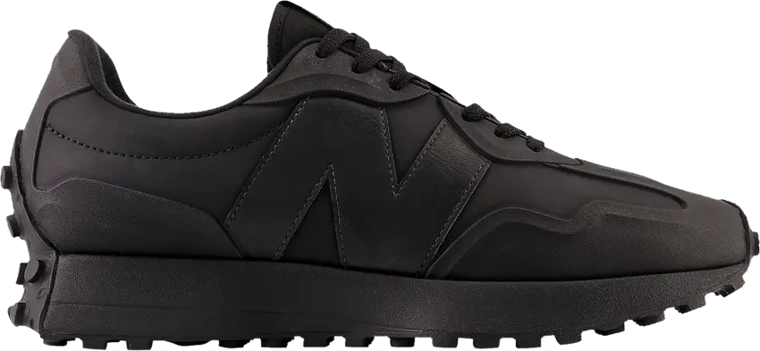  New Balance 327 Triple Black Nubuck