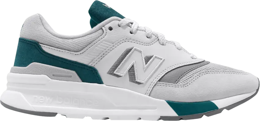  New Balance Wmns 997 &#039;Grey White Green&#039;