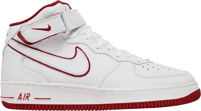  Nike Air Force 1 Mid &#039;White Varsity Red&#039;