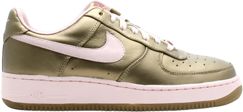  Nike Wmns Air Force 1 Premium &#039;07 &#039;Gold Pink&#039;