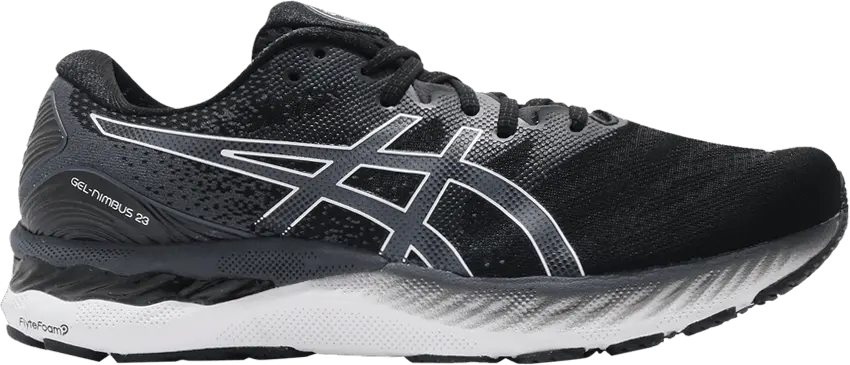  Asics Gel Nimbus 23 4E Wide &#039;Black White&#039;