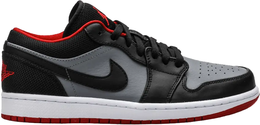  Air Jordan 1 Retro Low &#039;Black Red Grey&#039;