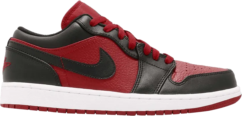  Jordan 1 Low Black Gym Red