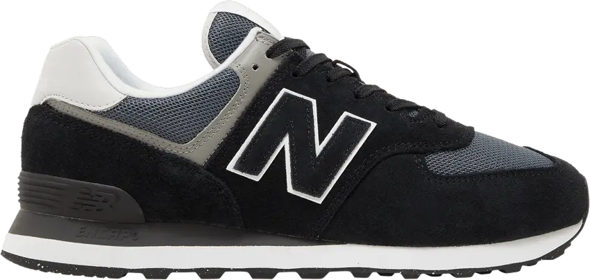  New Balance 574 Black White Dark Grey