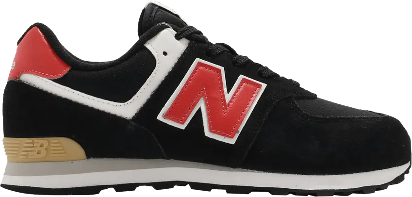  New Balance 574 Kids Wide &#039;Black Ghost Pepper&#039;