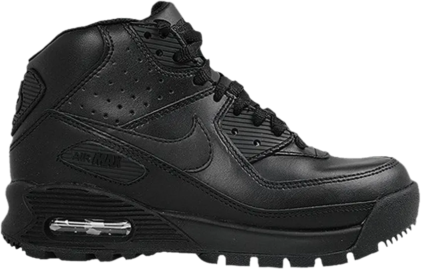  Nike Air Max 90 Boot GS &#039;Black&#039;