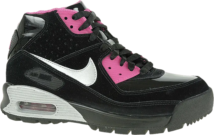  Nike Air Max 90 Boot GS &#039;Black Pinkfire&#039;