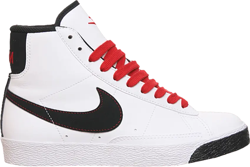  Nike Blazer Mid GS &#039;White Black Red&#039;