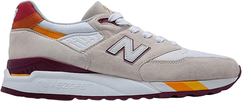  New Balance 998 Coumarin Pack White Burgundy