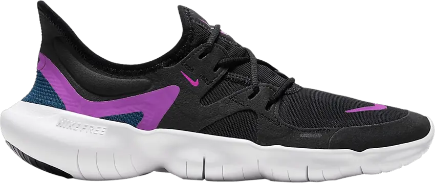  Nike Wmns Free RN 5.0 &#039;Black Vivid Purple&#039;