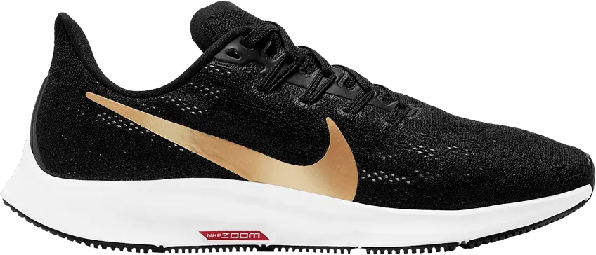  Nike Wmns Air Zoom Pegasus 36 &#039;Black Metallic Gold&#039;