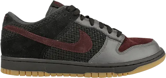  Nike Dunk Low CL Black/Deep Bergundy-Anthracite