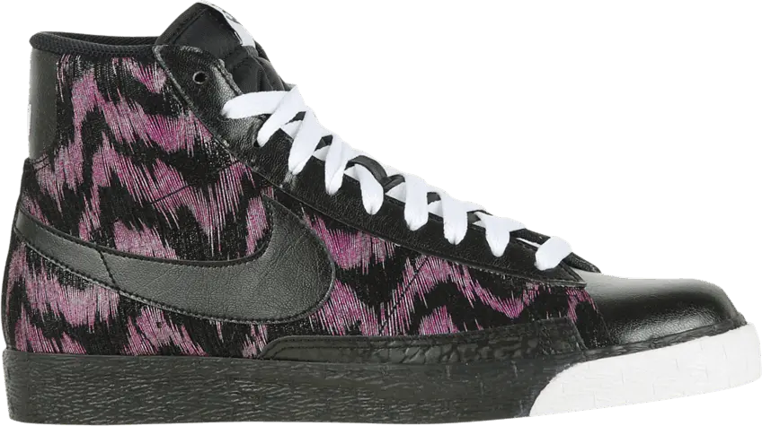  Nike Wmns Blazer High &#039;Black Vivid Pink&#039;