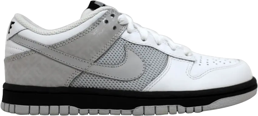  Nike Dunk Low White/Neutral Grey-Black (W)