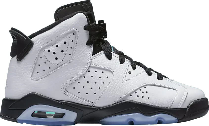  Jordan 6 Retro White Jade Black (GS)