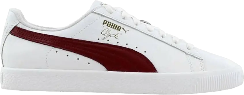  Puma Clyde Core Leather Foil &#039;White Cabernet&#039;