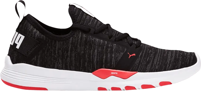 Puma Wmns Ignite Contender Knit &#039;Black Energy Red&#039;