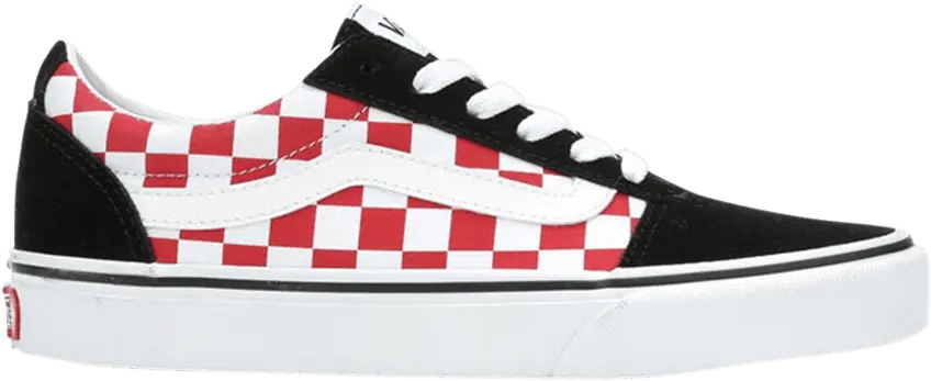  Vans Ward &#039;Checkerboard - Tango Red&#039;